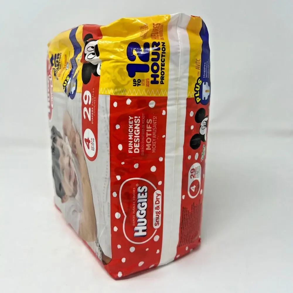 NWT 2012 huggies snug & dry diaper SIZE 4 22-37lbs‎ Disney Baby Mickey Mouse